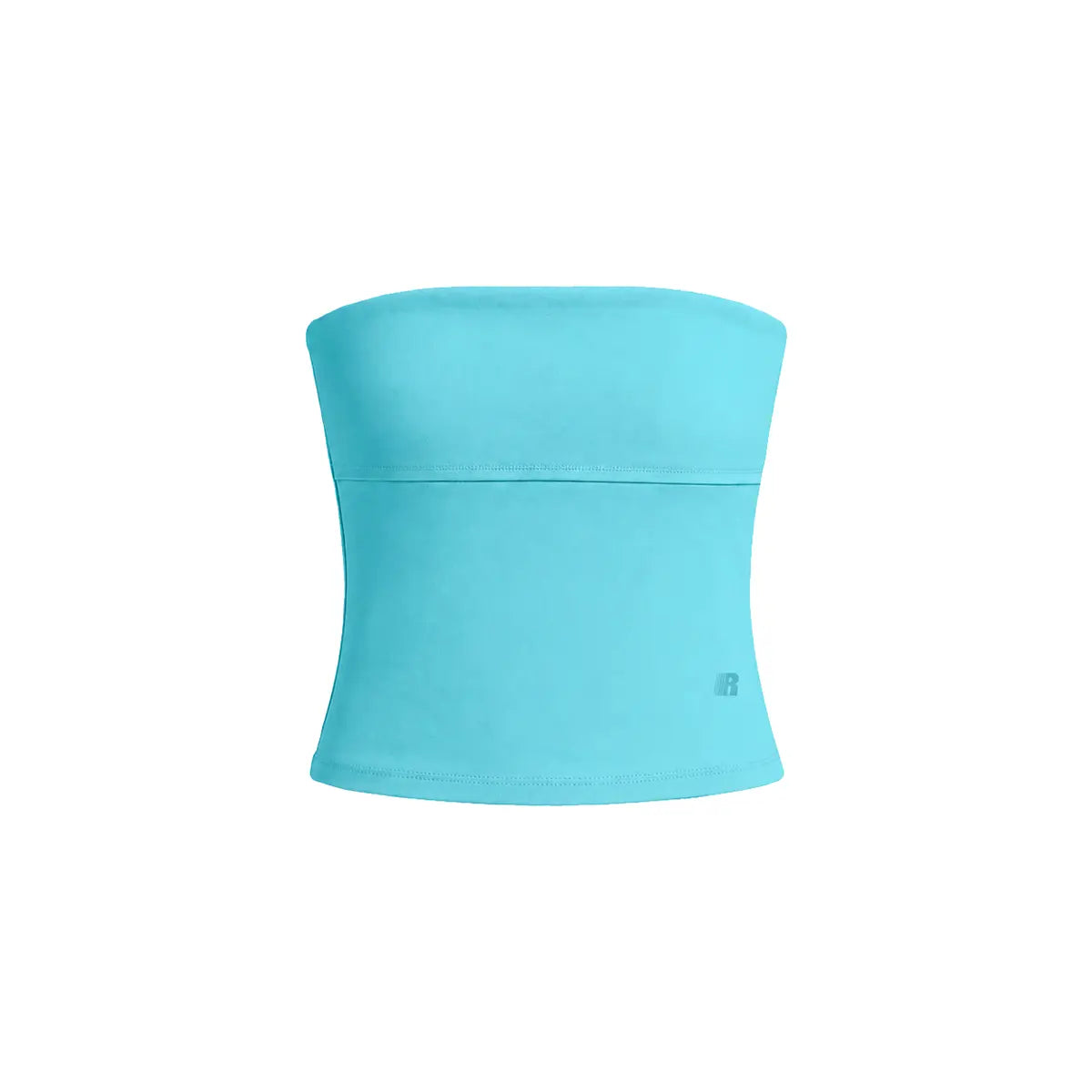 FDR Women's Double Lined High Stretch Bandeau Tube Top | Non-Sheer Lake Blue Seamless Design for Daily Wear and Workouts | Clean Girl Aesthetic in Baby Pink