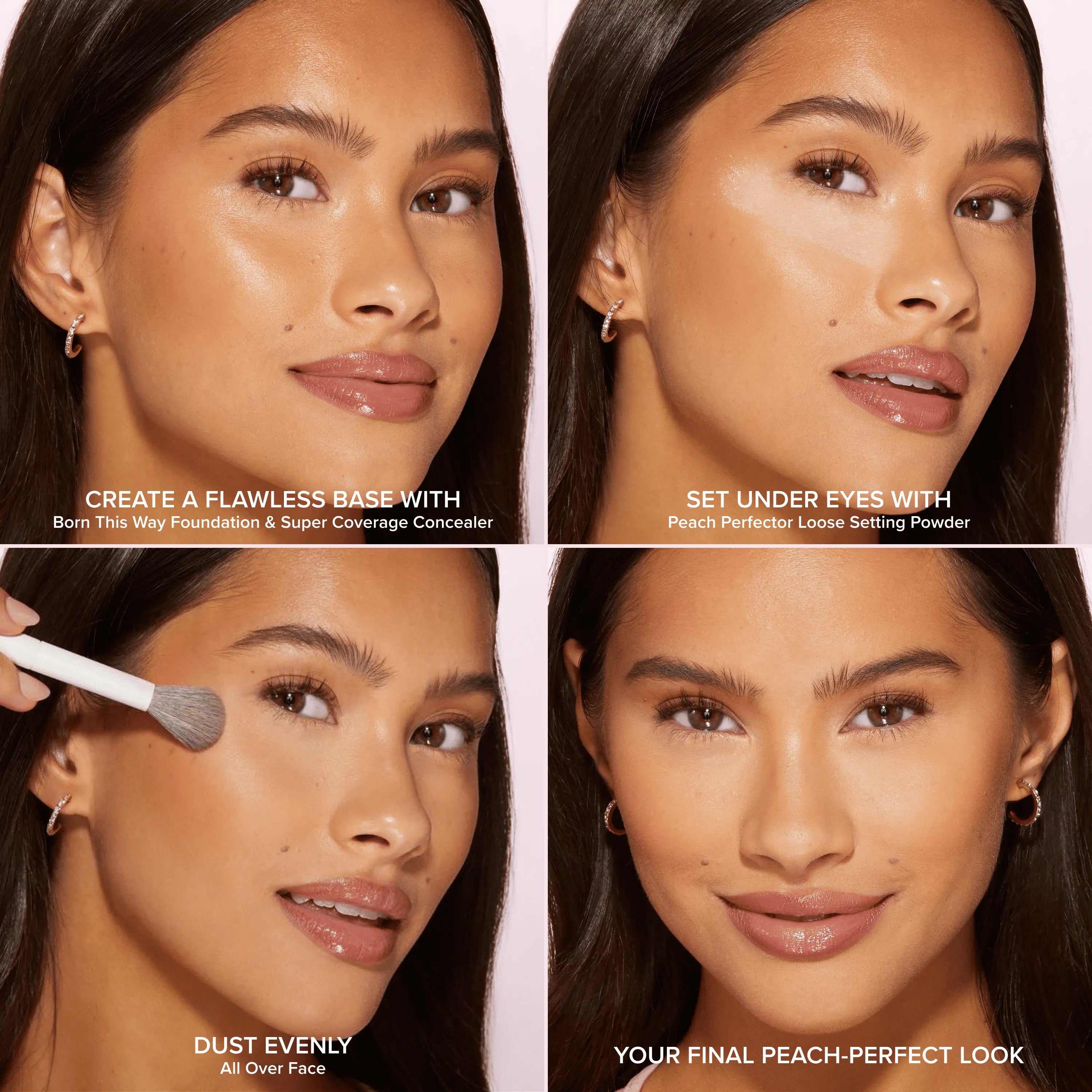 Too Faced Peach Perfector Loose Setting Powder – 24-Hour Lightweight Translucent Formula for Brightening and Blurring Effects