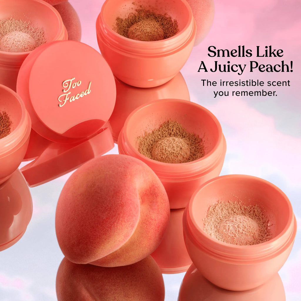 Too Faced Peach Perfector Loose Setting Powder – 24-Hour Lightweight Translucent Formula for Brightening and Blurring Effects