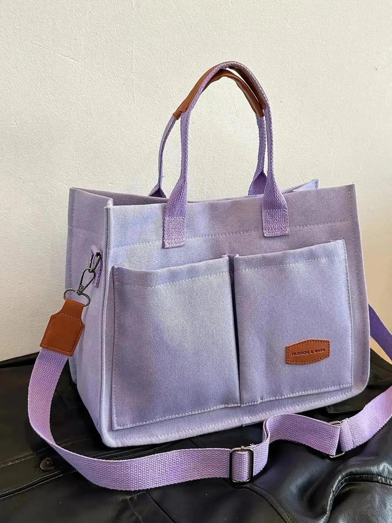 Summer Tote Bag for Women - Versatile Cherry Pattern Work and Beach Bag, Stylish Fabric Shoulder Bag for Everyday Use
