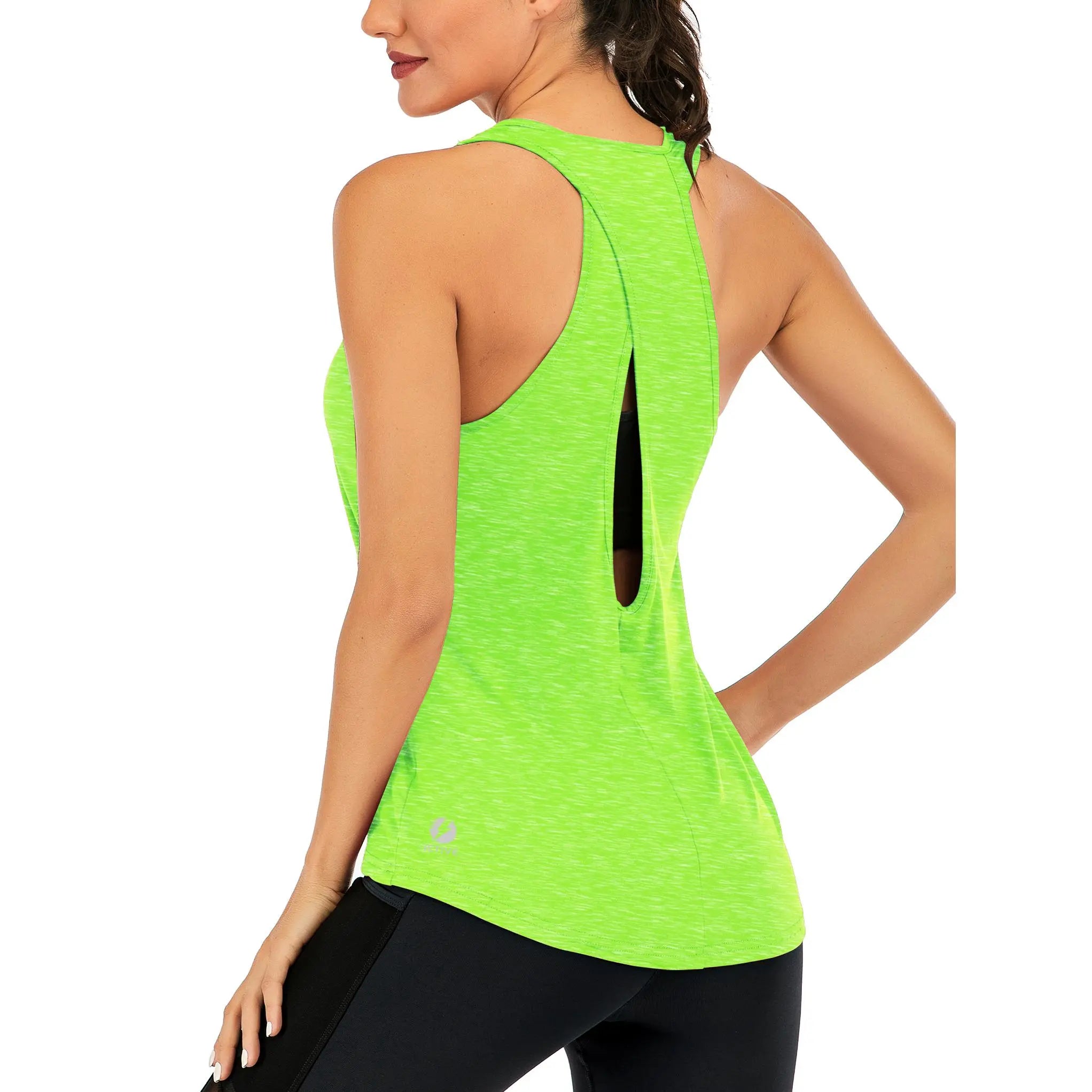 ICTIVE Women's Breathable Open Back Workout Tank Tops - Quick-Dry Sleeveless Activewear for Yoga, Running, and Gym Essentials