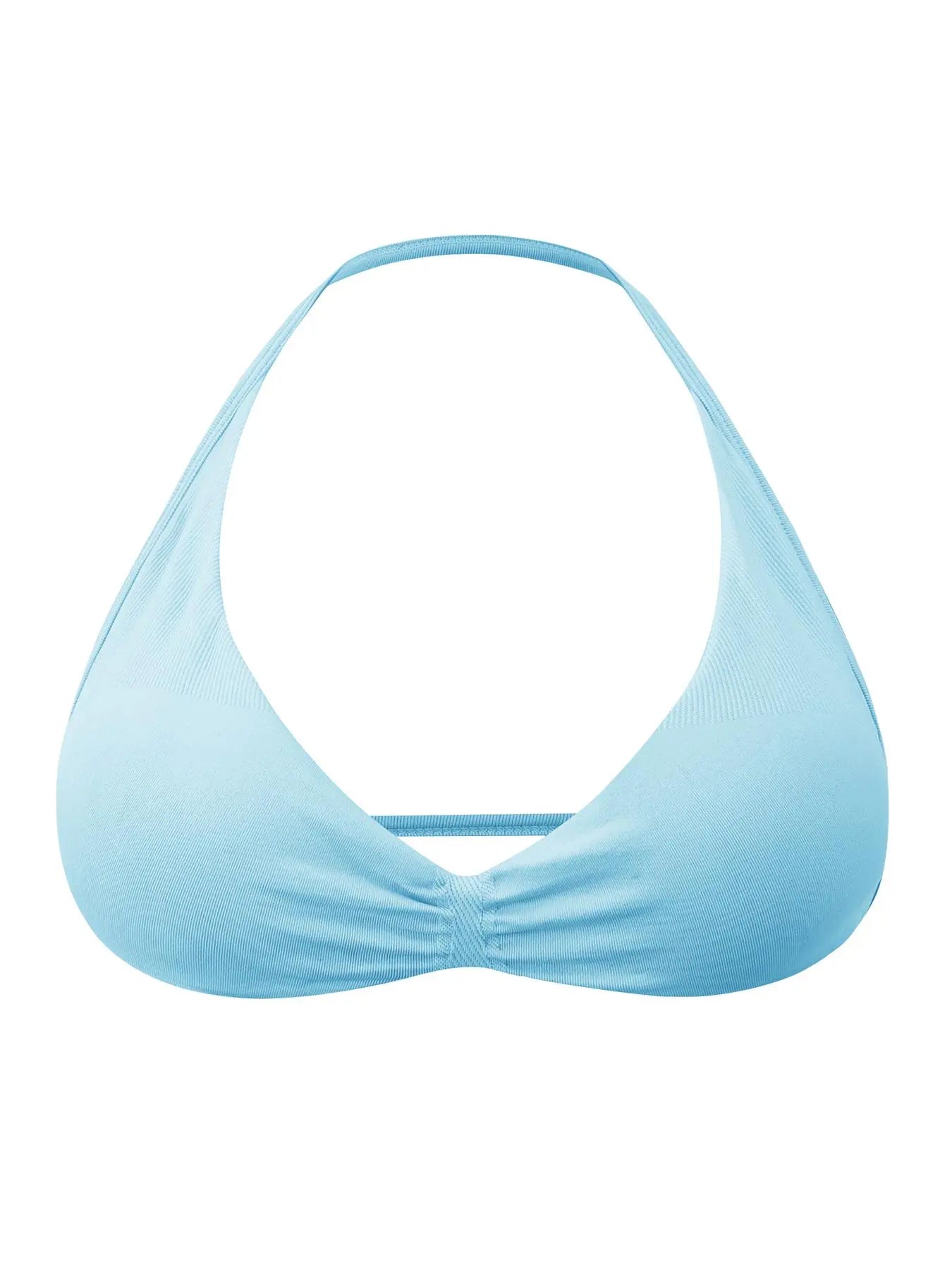 Women'S Solid Color Strappy Sports Bra, Breathable Comfortable Backless Padded Impact Strappy Bra, Workout Bras, Yoga Sports Bra, Quick Drying Running Fitness Sports Bra, Ruched Sports Bra, Sporty Bra