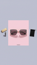 Bold geometric sunglasses with premium plastic