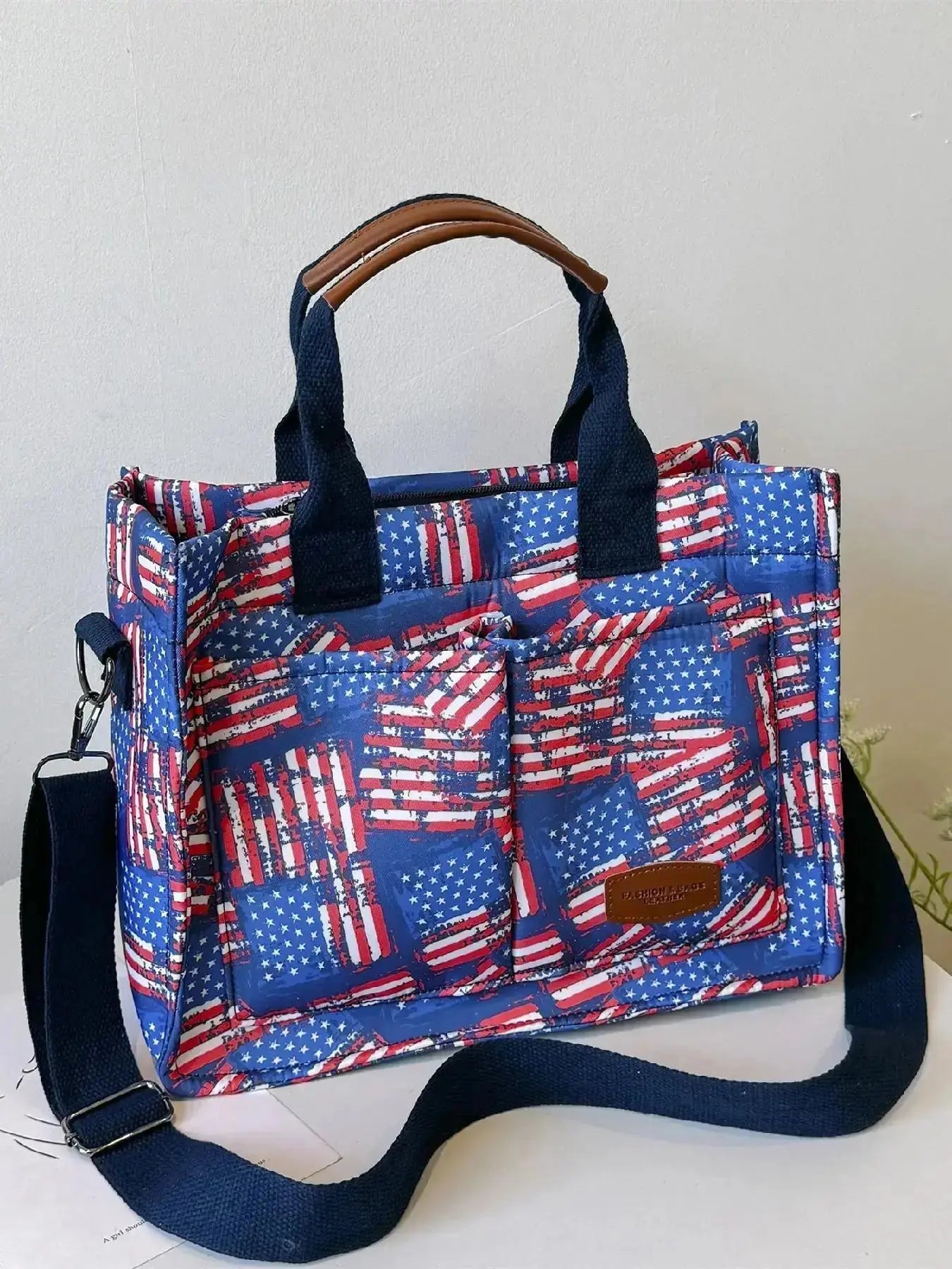 Summer Tote Bag for Women - Versatile Cherry Pattern Work and Beach Bag, Stylish Fabric Shoulder Bag for Everyday Use