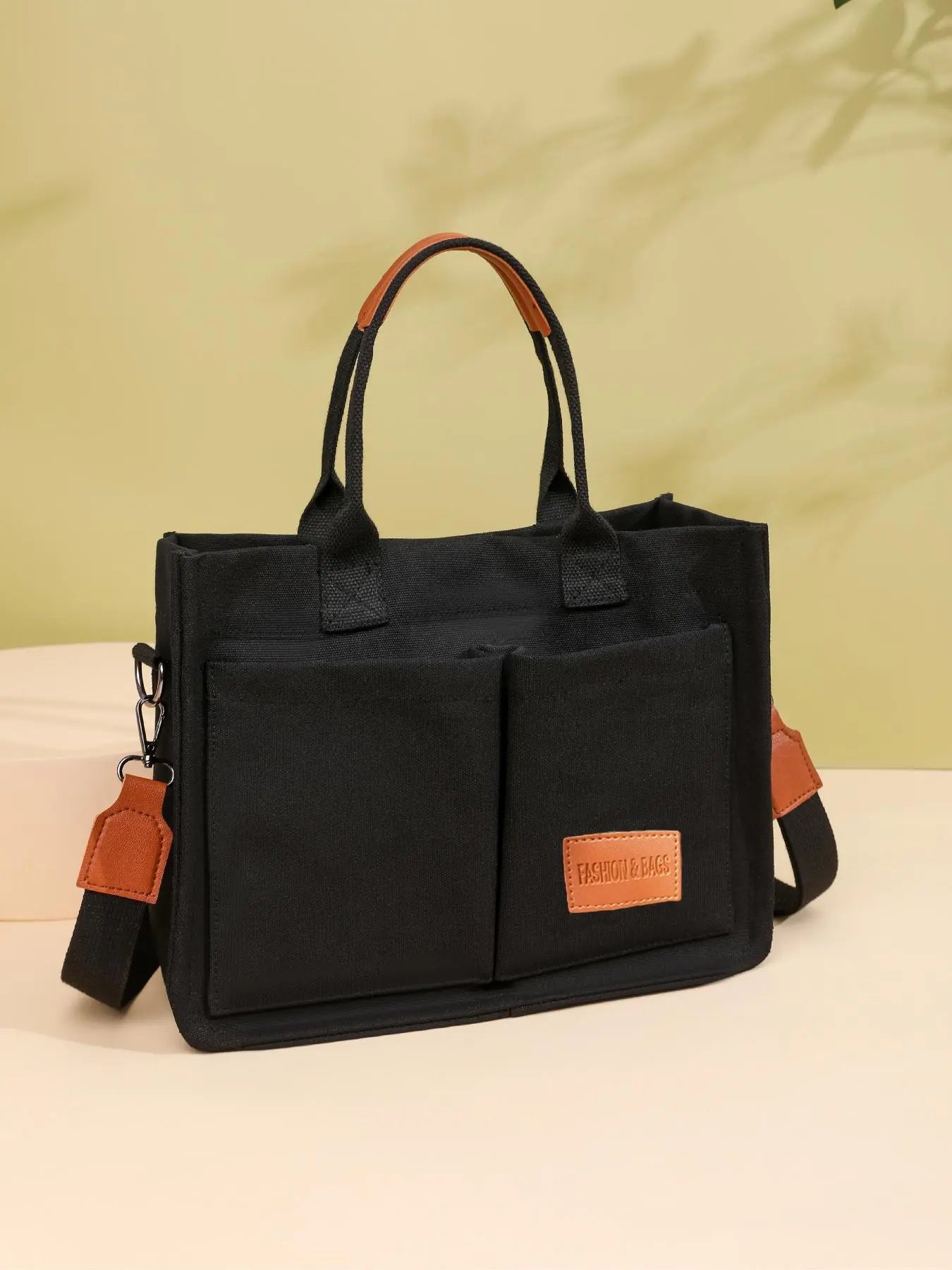 Summer Tote Bag for Women - Versatile Cherry Pattern Work and Beach Bag, Stylish Fabric Shoulder Bag for Everyday Use