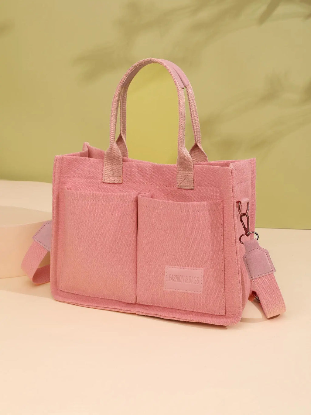 Summer Tote Bag for Women - Versatile Cherry Pattern Work and Beach Bag, Stylish Fabric Shoulder Bag for Everyday Use