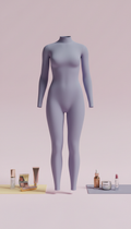 Sculpting bodysuit in slate lilac