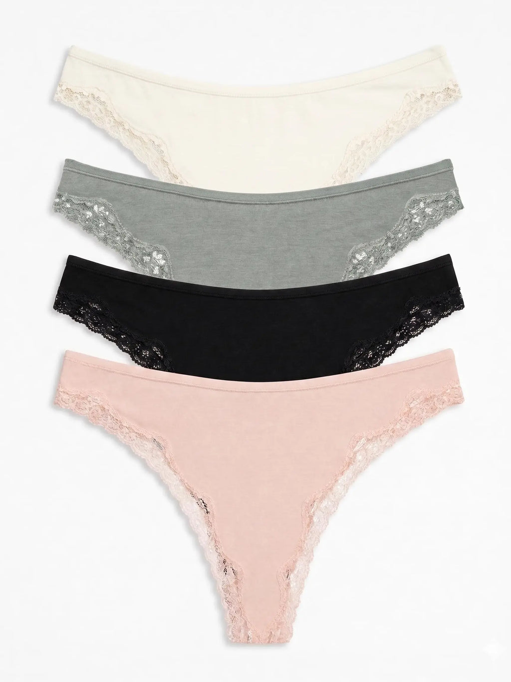 Cotton Bamboo Seamless Thong - Ultra-Soft No-Show Underwear for Daily Comfort