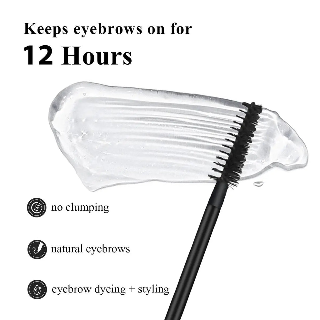 LUXAZA Dual-End Eyebrow Pen & Setting Gel, Waterproof & Smudge-Proof Cosmetic with Micro-Fork Tip for Natural Brows, Long Lasting, 2-Pen Set, Waterproof Brow Pen