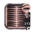 Wispy Lash Clusters, Fake Eyelashes Clusters, False Eyelashes with Lash Bond and Seal, 1 Set DIY Segmented Eyelash Extension Kit, Makeup, DIY Eyelash Extensions, Curl Lashes