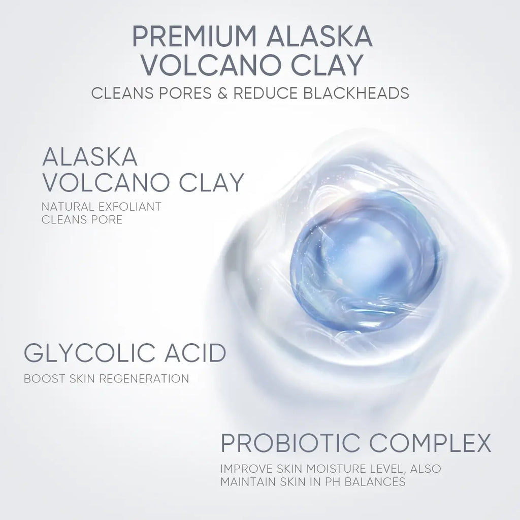 SKINTIFIC Clay Stick Collection 5 Masks for Every Skin Concern - Alaska Volcano Clay Stick / Mugwort anti Pores & Acne Clay Stick / Niacinamide Bright Boost Clay Stick / Amazon White Purifying Clay Stick / PDRN Rose Clay Stick