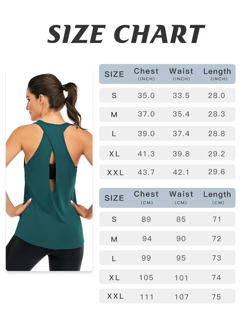 ICTIVE Women's Breathable Open Back Workout Tank Tops - Quick-Dry Sleeveless Activewear for Yoga, Running, and Gym Essentials