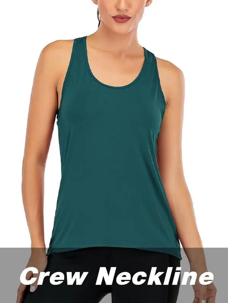 ICTIVE Women's Breathable Open Back Workout Tank Tops - Quick-Dry Sleeveless Activewear for Yoga, Running, and Gym Essentials