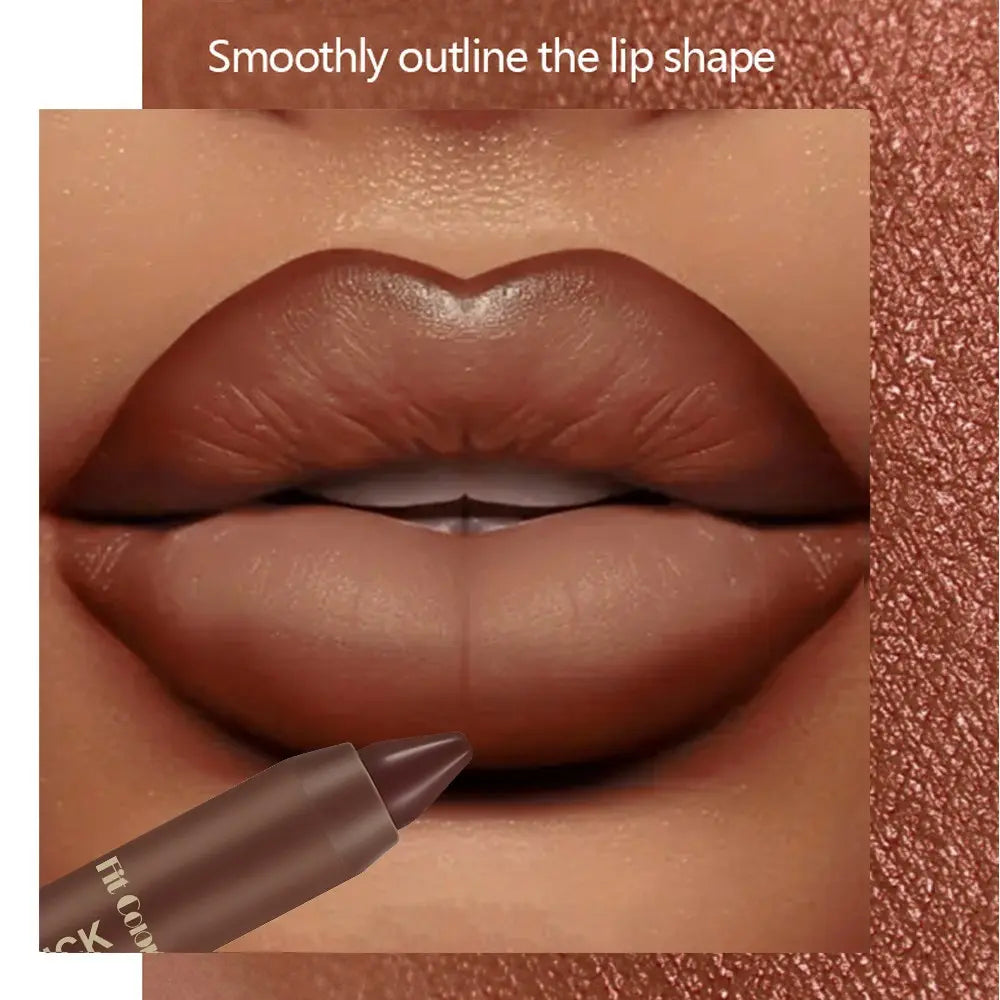 Fit Colors Matte Lip Liner and Moisturizing Lip Oil Set, Precise Lip Liner, for Easy Lip Line Definition with a Natural Nude Glossy Finish, Perfect Holiday Gift