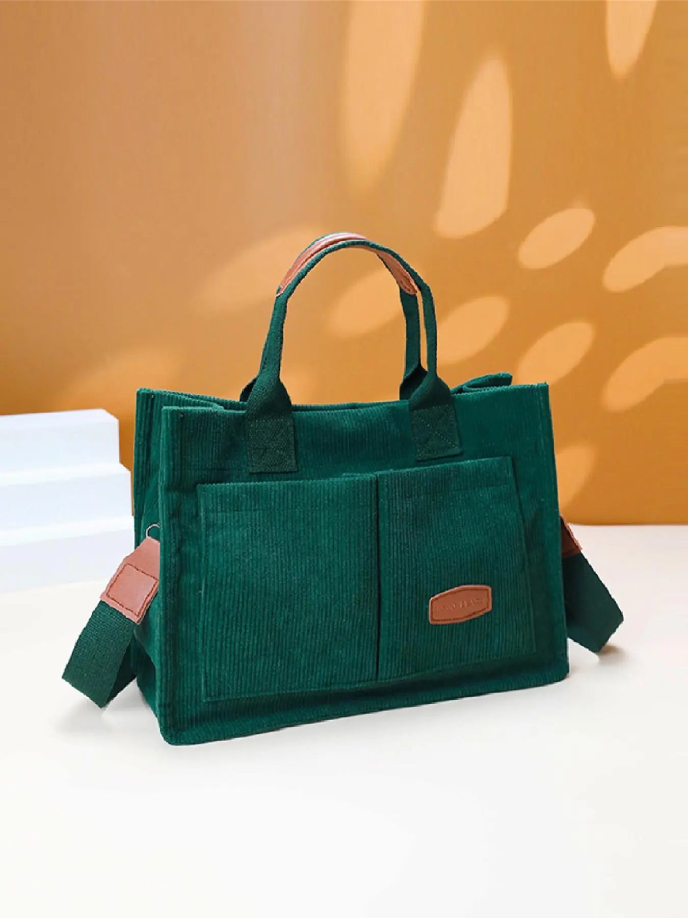 Summer Tote Bag for Women - Versatile Cherry Pattern Work and Beach Bag, Stylish Fabric Shoulder Bag for Everyday Use